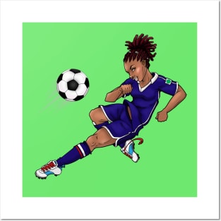 Football girl Posters and Art